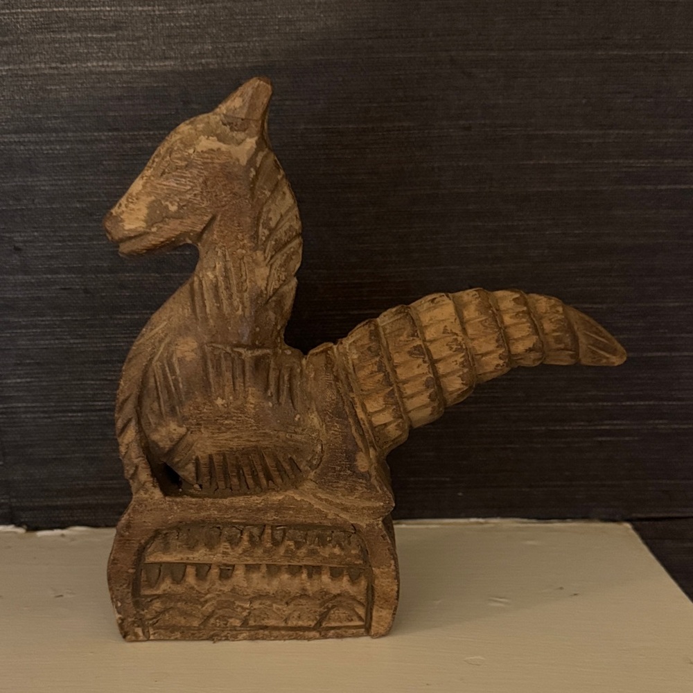 Rustic Brown Horse Sculpture
